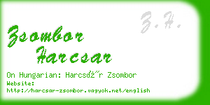 zsombor harcsar business card